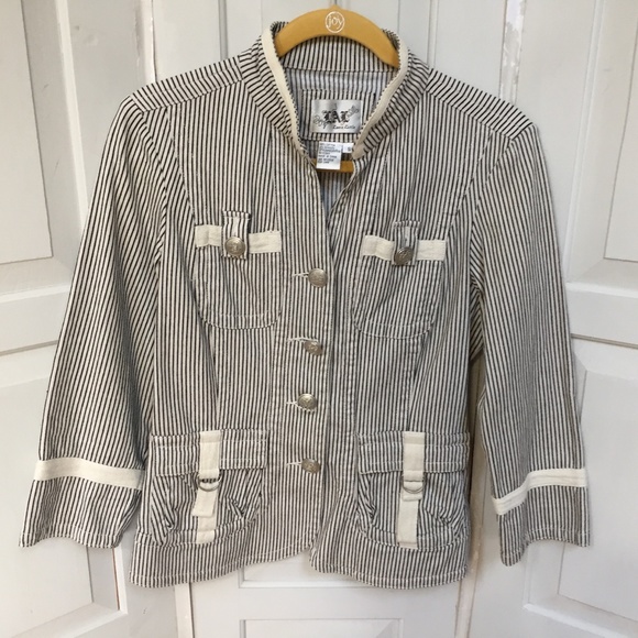 Live a Little Striped Blazer Jacket - Picture 2 of 13